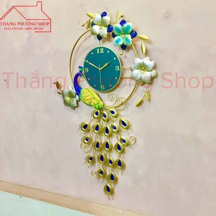 Đồng Hồ Treo Tường Trang Trí Chim Công Ngày Xuân TP-014