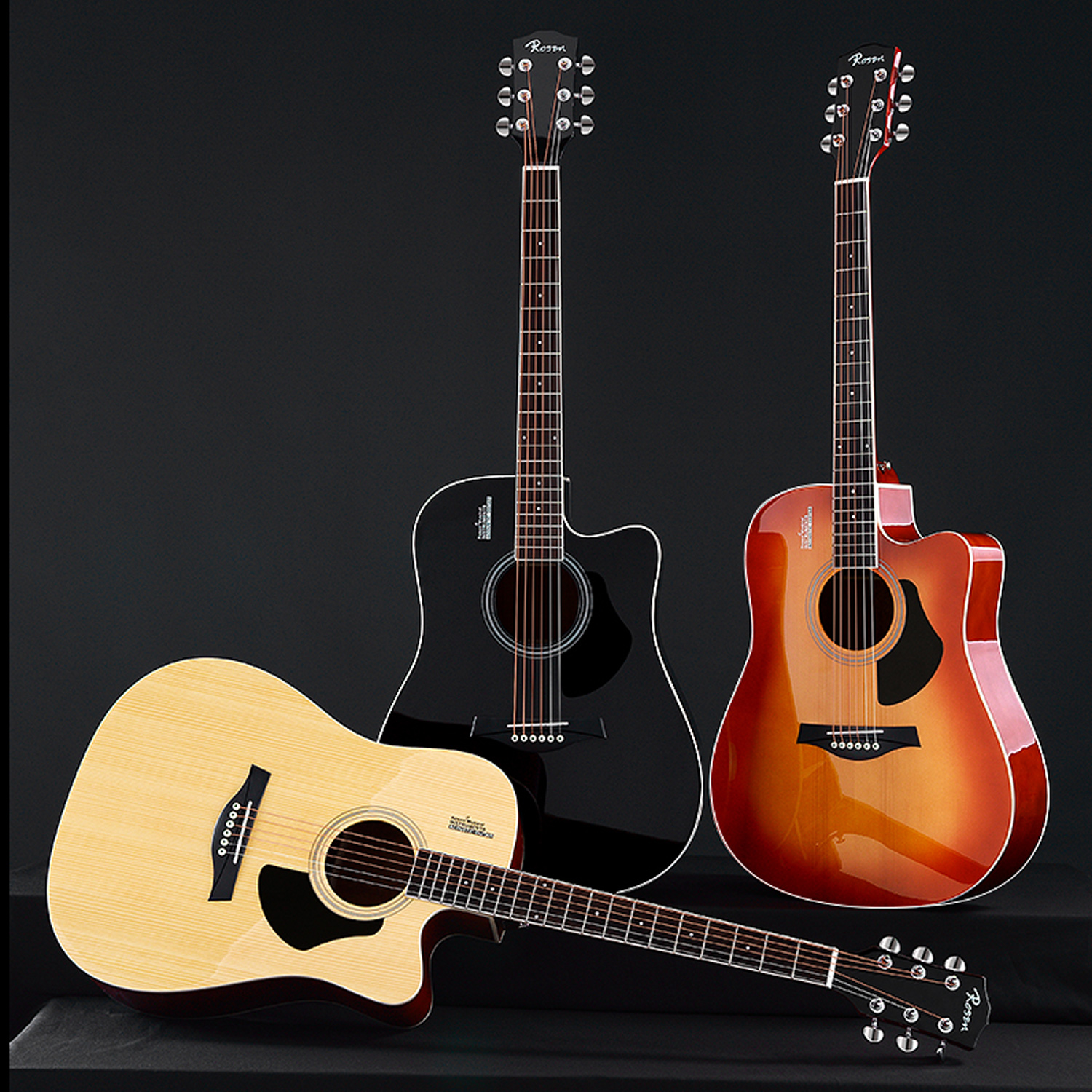 Đàn Guitar Acoustic Rosen G12 Màu Gỗ Dáng A G12NA Phân Phối Chính Hãng - Kèm móng gảy DreamMaker