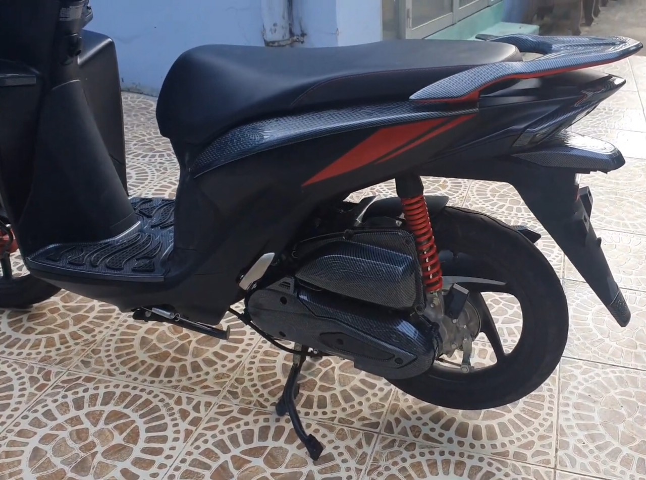 COMBO ỐP PHỤ KIỆN TRANG TRÍ DÙNG CHO XE VISION 2021 2022 2023 CACBON