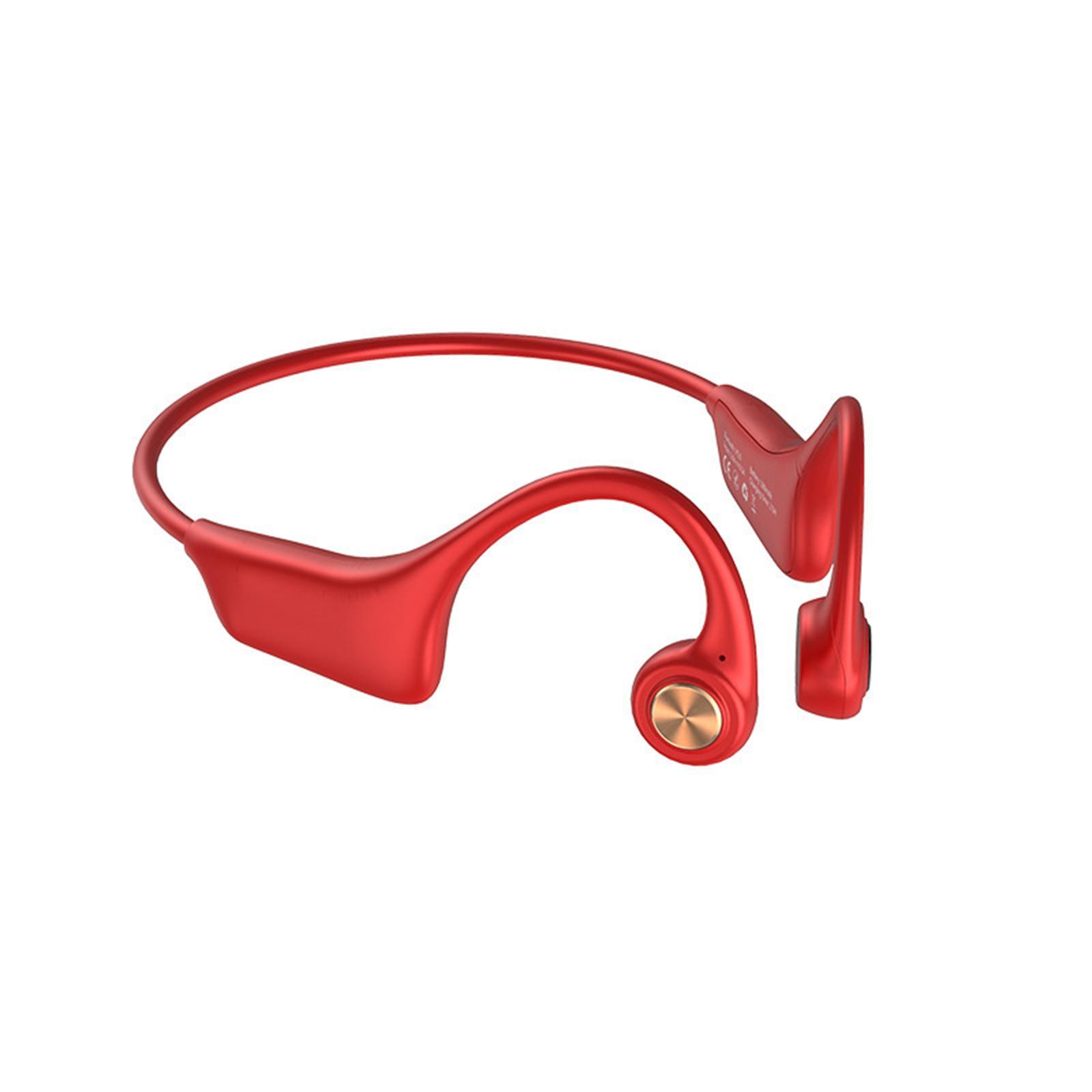 Bone Conduction Headphones Bluetooth 5.0 Wireless Open-Ear Headset Earphones IPX6 Waterproof Sweat-Proof