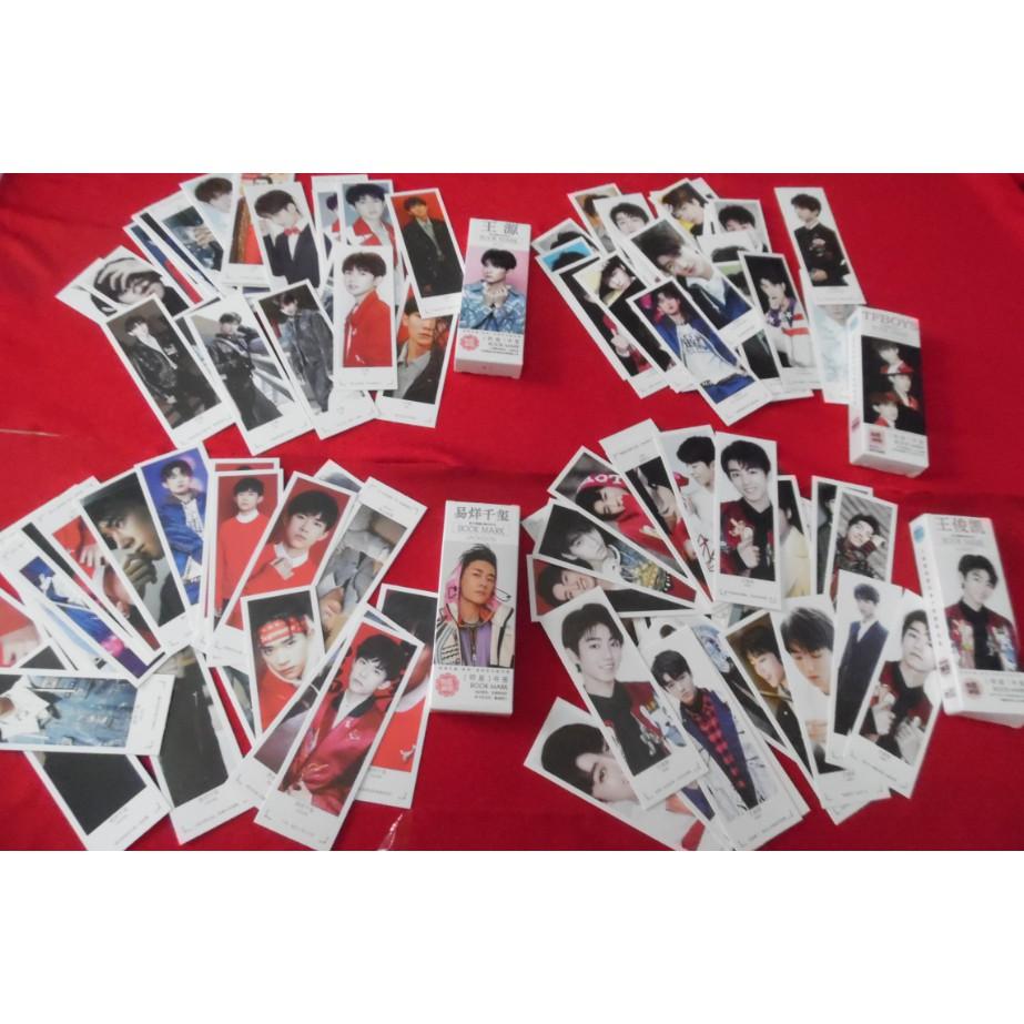 Hộp bookmark TFBOYS chỉ 15k/hộp gồm 30 cái