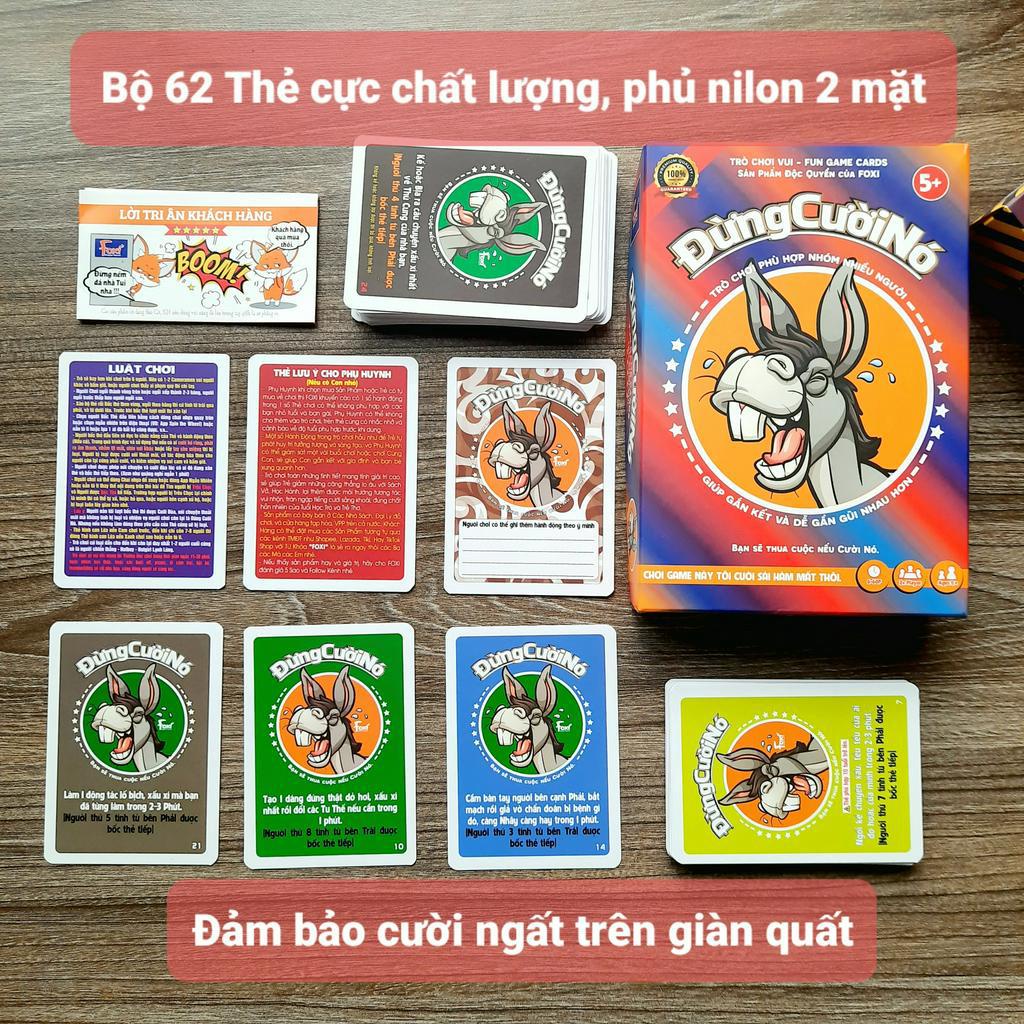 Đồ Chơi Board Game - Đừng Cười Nó - Trò Chơi Hay Hài Hước Đấu Trí Đội Nhóm Kết Nối Thành Viên