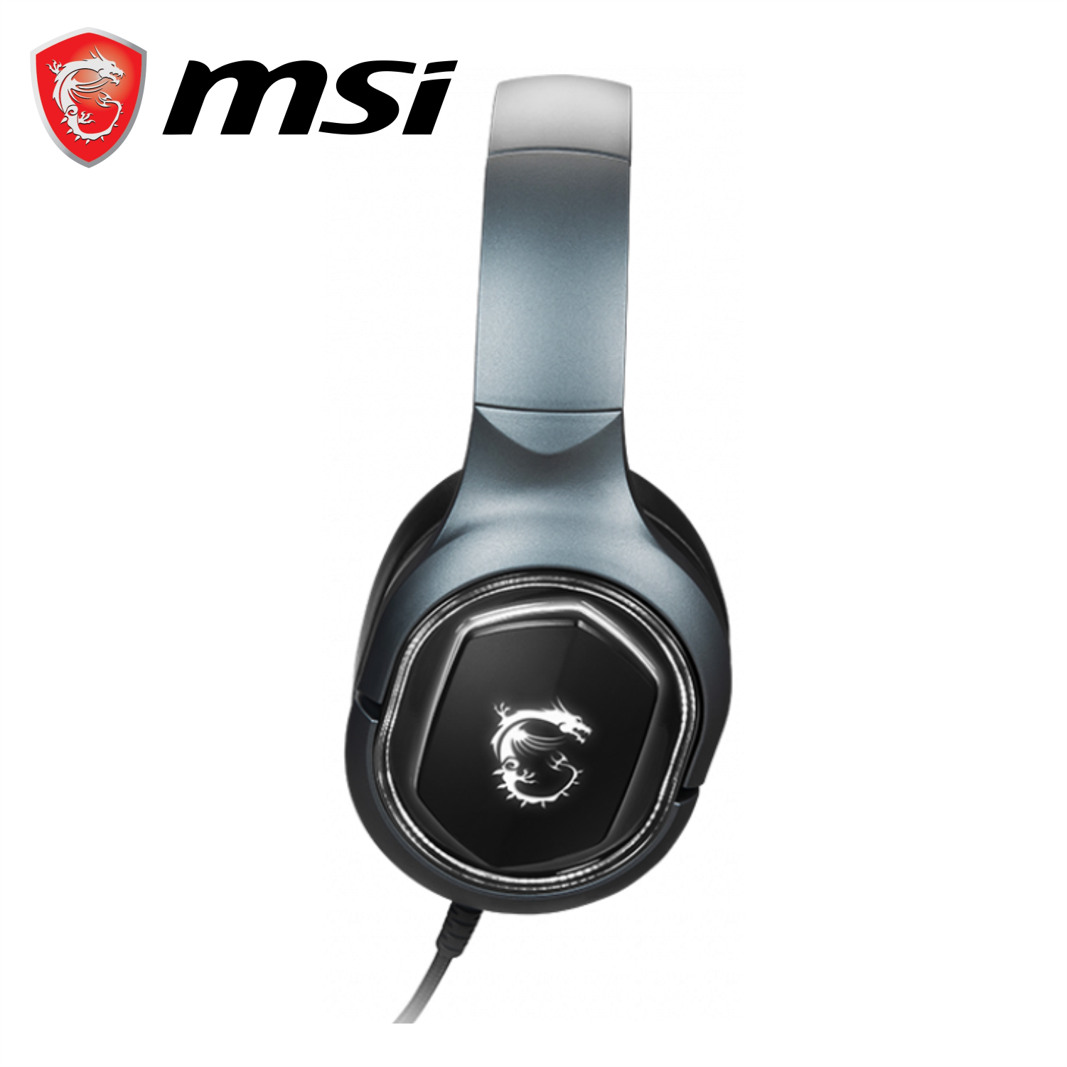 Tai Nghe Chụp Tai Gaming MSI Immerse GH50 Âm Thanh 7.1, Tích Hợp Mic, Dây Cắm USB 2.2M - Hàng Chính Hãng