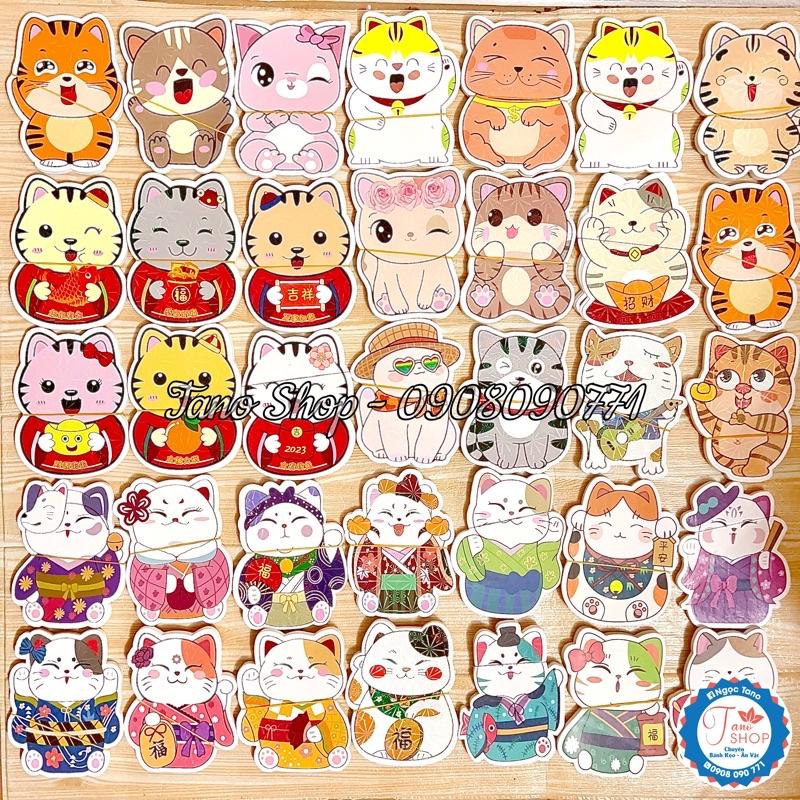 [Set 10 cái] Bao lì xì hoạt hình chibi mix đủ hình khác nhau - Set 2 cái