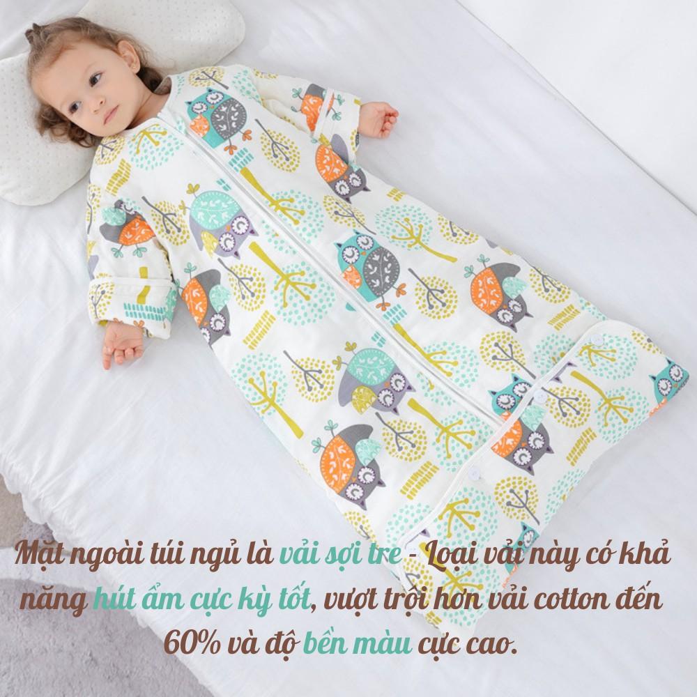 Túi Ngủ Trẻ Em/Túi Ngủ Cho Bé Mùa Đông (Trần Bông, Tay Tháo Rời, Mở Chân, Thay Đổi Kích Thước Túi Ngủ)