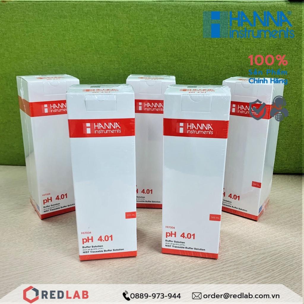Dung dịch hiệu chuẩn pH 4.01, 7.01, 10.01 Hanna HI7004L HI7007L HI7010L