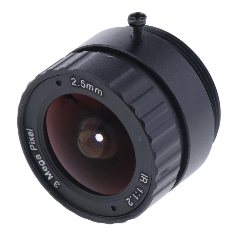 3 MP Security CCD Camera Lens F1.2 2.5 Mm IR Camera Fixed Iris Lens for CS Mounting