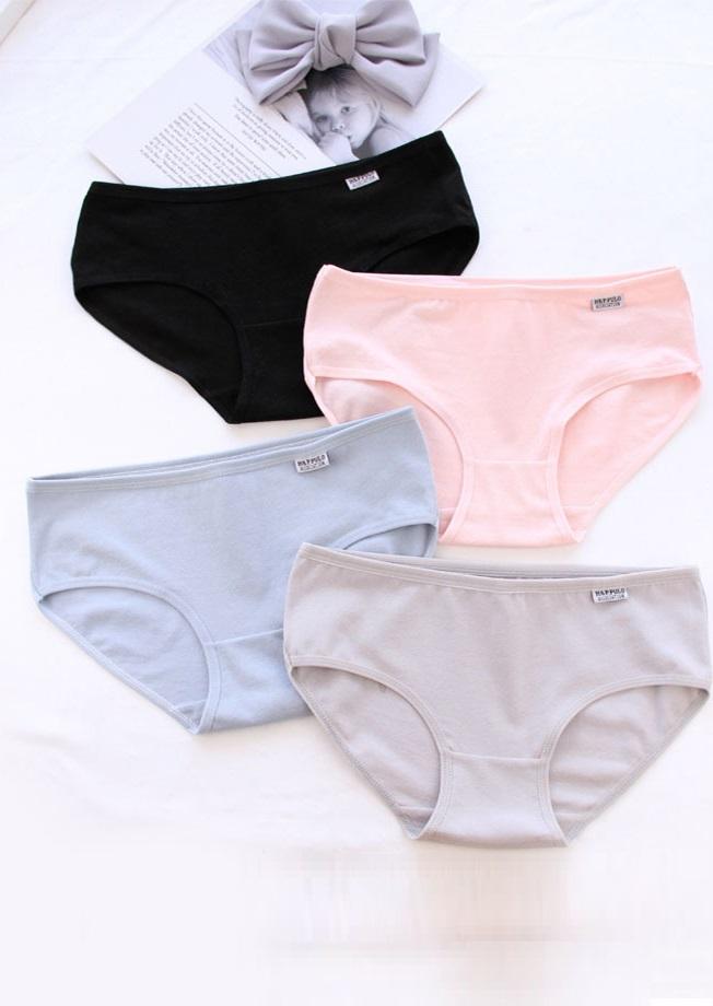 Combo 10 quần lót nữ cotton dáng trơn QL013
