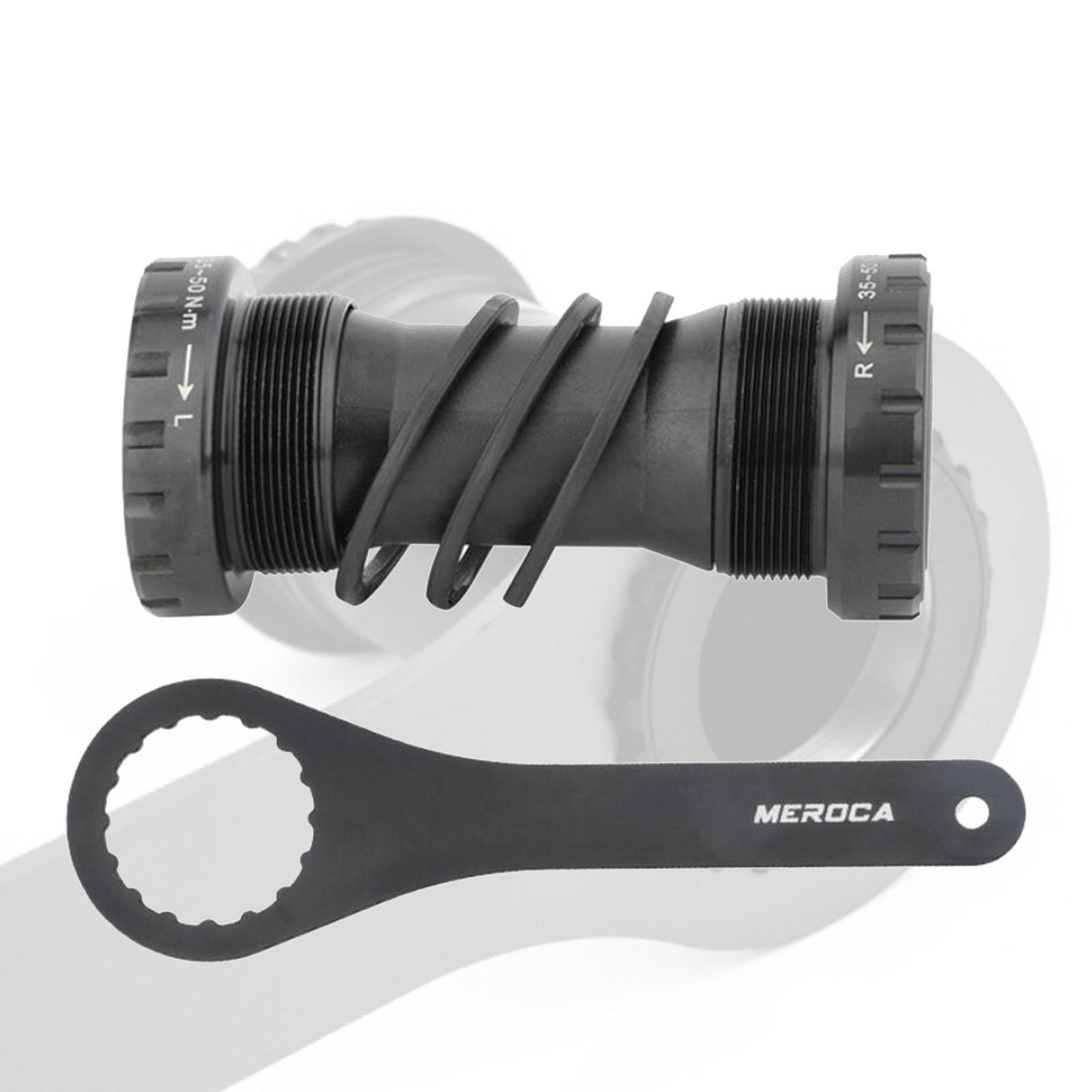Bottom Bracket Threaded Hollow Integrated for Road  Bike Black