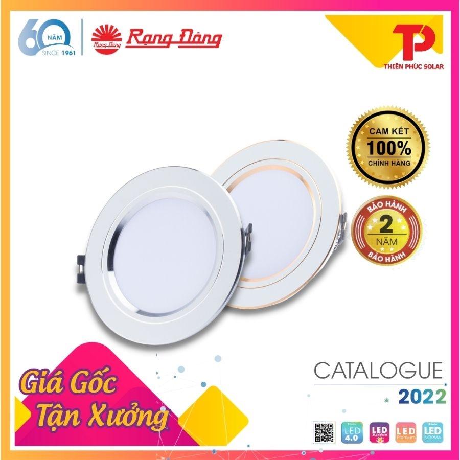 Đèn LED Rạng Đông âm trần downlight đổi màu 9W Model: AT10 ĐM 110/9W