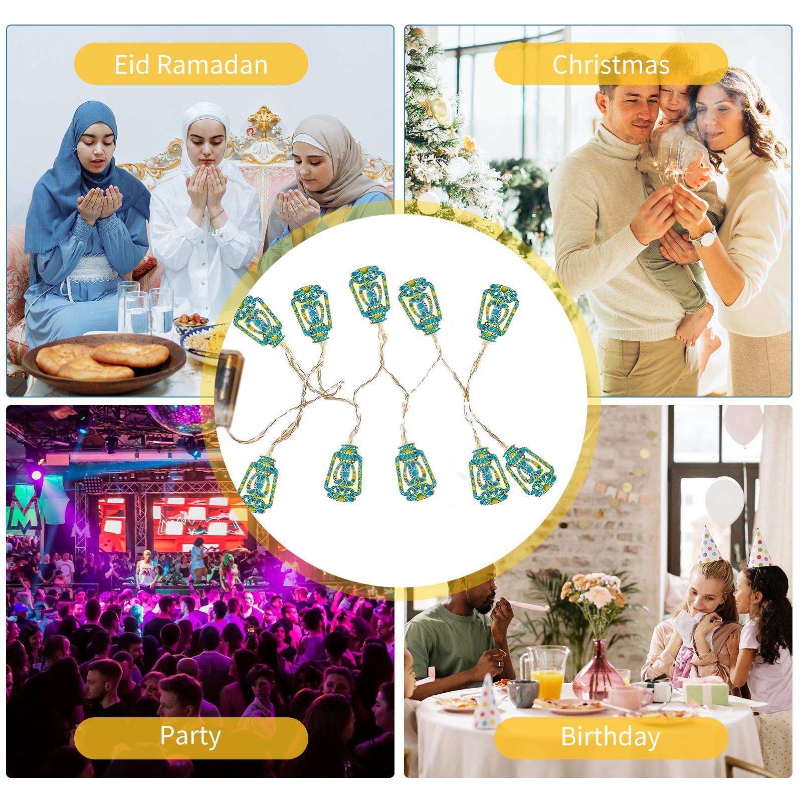 Set Dây 10 Đèn Led Eid Ramadan Dài 5Ft