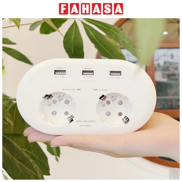 Ổ Cắm Điện Thông Minh 2 Ổ Cắm AC - Pisen EU23