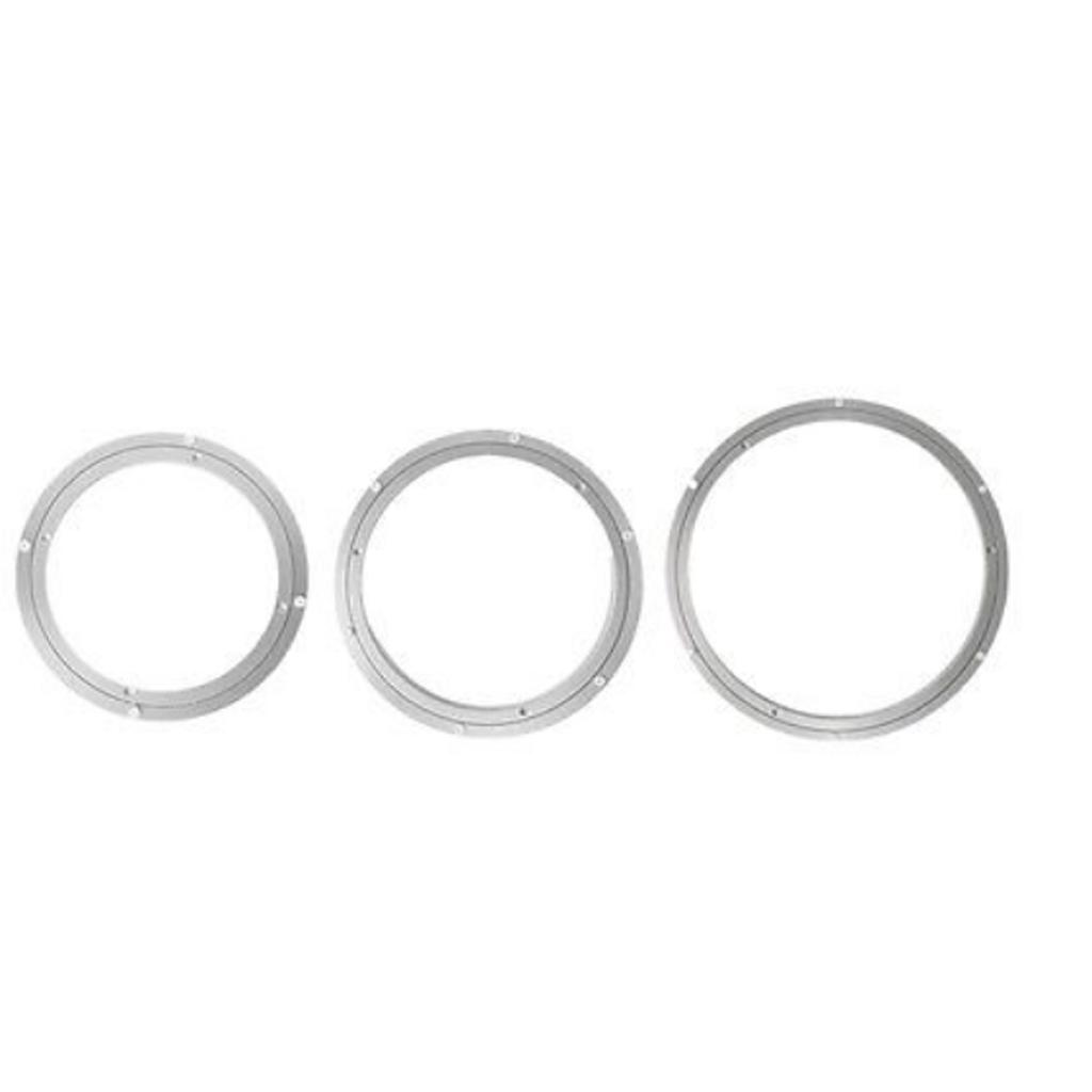 Aluminum Alloy Round Rotating Turntable Bearing Table Silver White