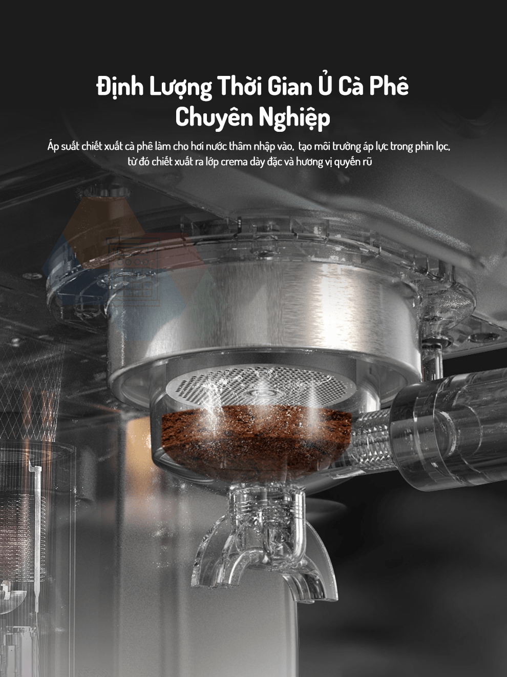 Máy Pha Cà Phê Espresso HiBREW H10A Phiên Bản Chuyên Nghiệp Linh Hoạt Kiểm Soát Toàn Diện, 58mm Tay Cầm Inox 304, Hàng Chính Hãng