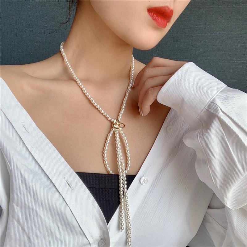 Dây chuyền nữ chuỗi hạt ngọc sang trọng quyến rũ