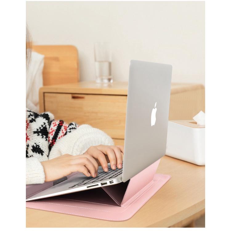 Bao Da PU Đựng MacBook Laptop 11/12/13/14/15/15.6 inch Tác Dụng 3 Trong 1 Cao Cấp