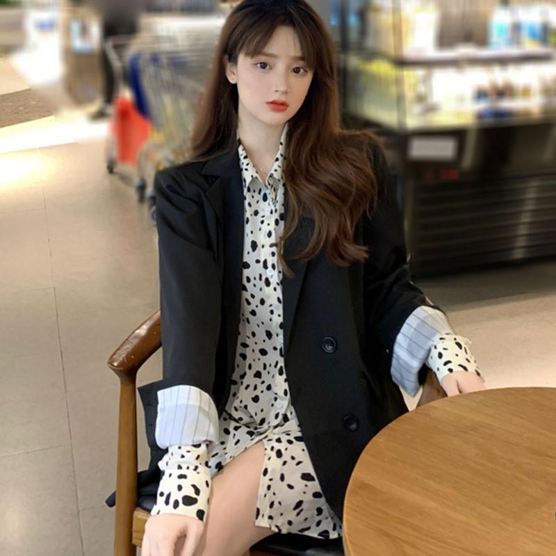 Áo Sơ Mi Tay Dài Dáng Rộng Phong Cách Retro