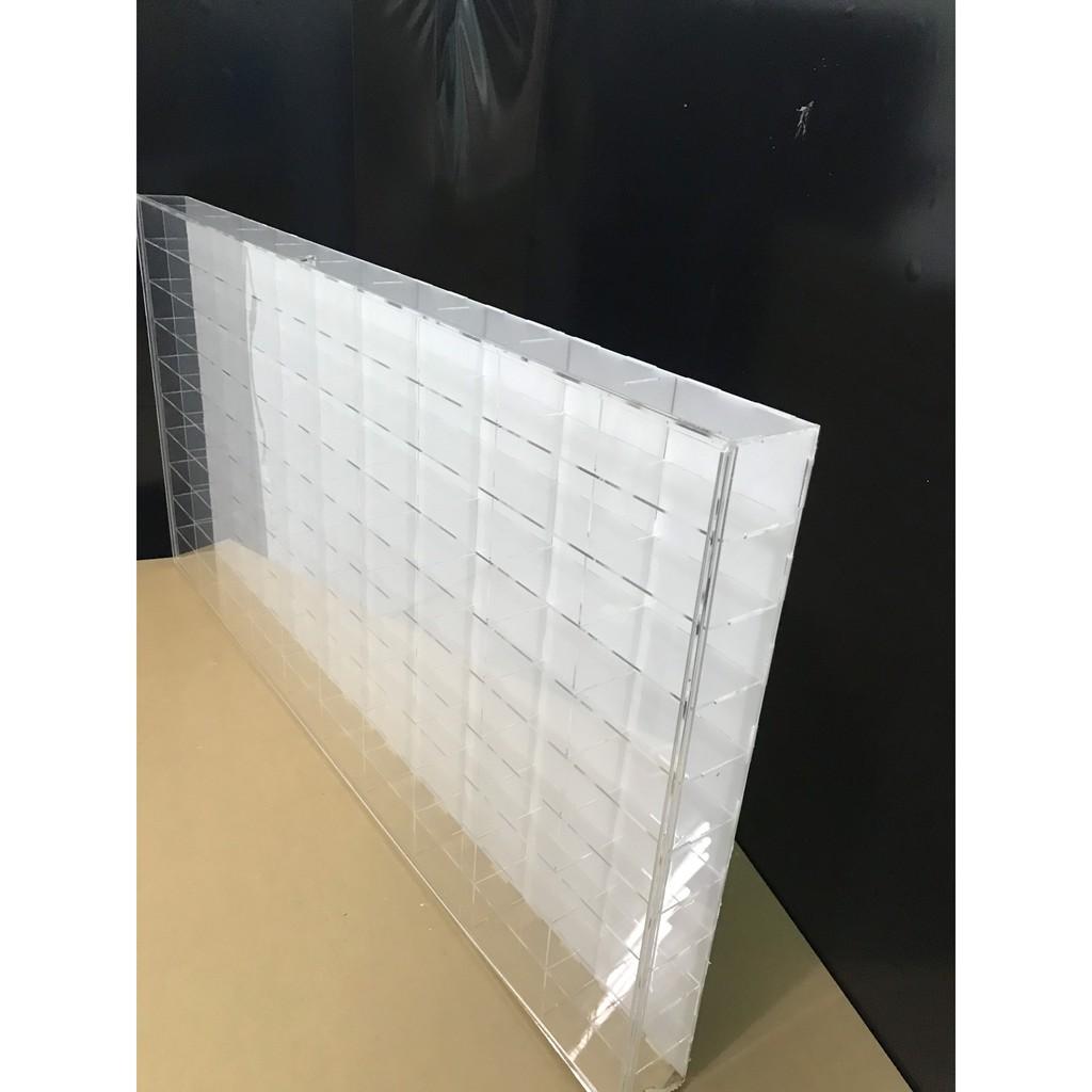 Kệ trưng bày xe mô hình 1;64-Kệ mica 90 ô