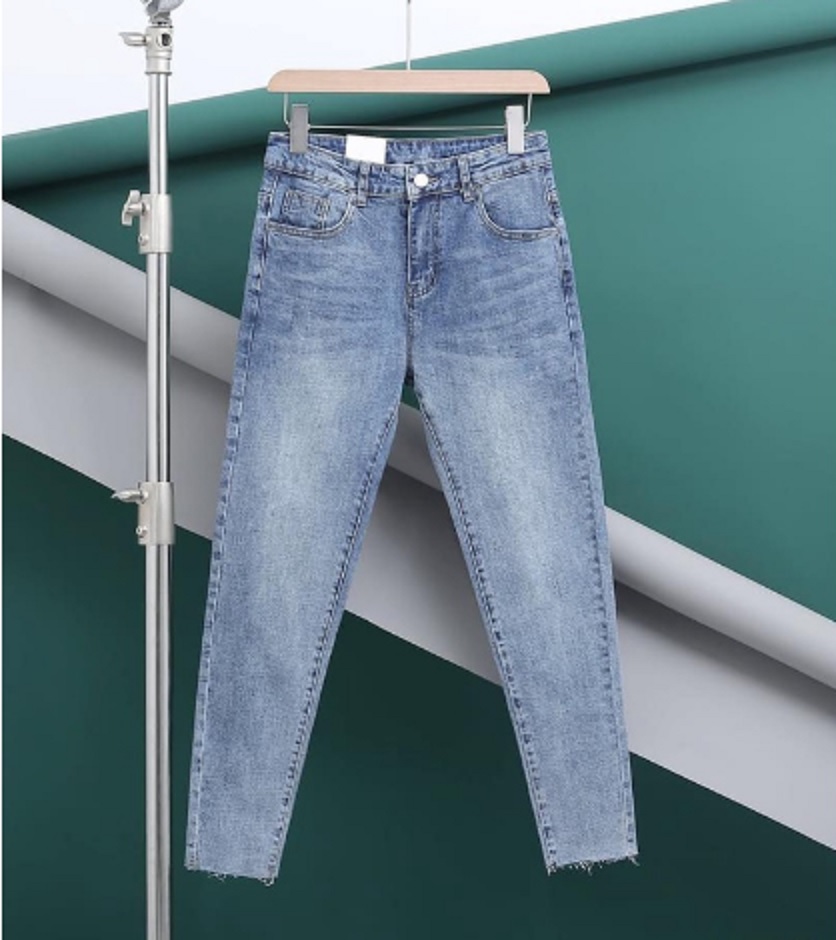 Quần Jean Nam NB, Vải Jean Denim Co Giãn, Phom Skinny, Chiều Dài quần 92cm