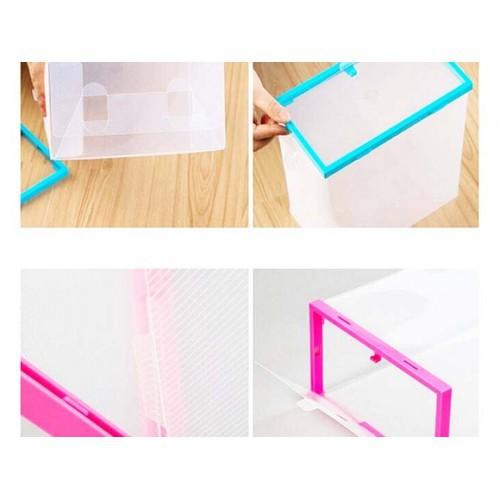 Hộp Đựng Giày Dép Có Khung Viền Nhựa