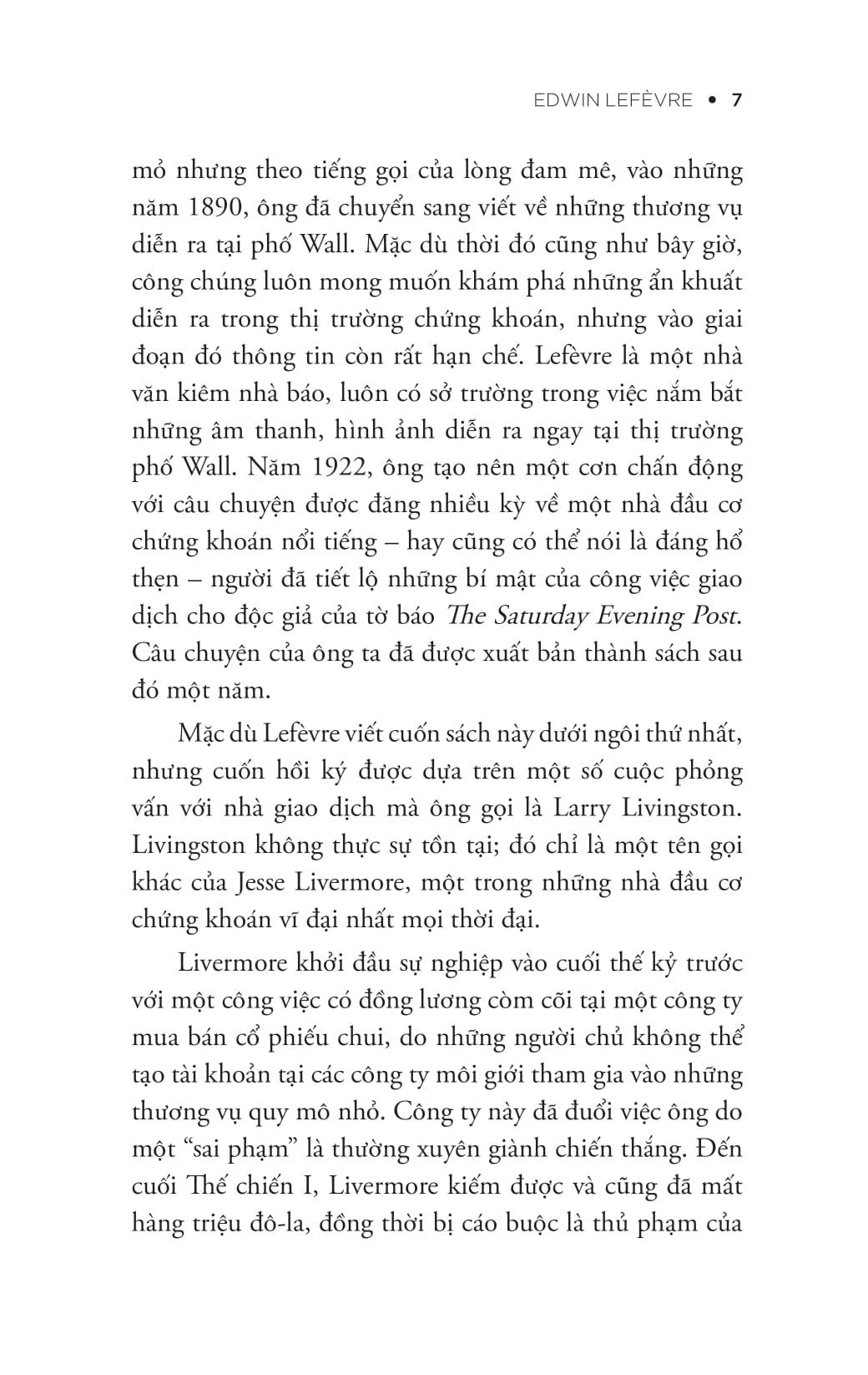 Sách - Jesse Livermore - Reminiscences Of A Stock Operator - Hồi Ức Của Một Thiên Tài Đầu Tư Chứng Khoán
