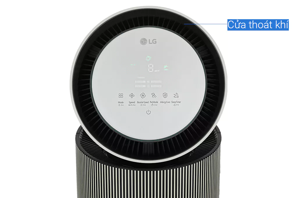 [GIÁ TẠI KHO] Máy lọc không khí hút lông chó mèo PuriCare360 Alpha PET 2 tầng AS10GDBY0 - Hàng chính Hãng LG