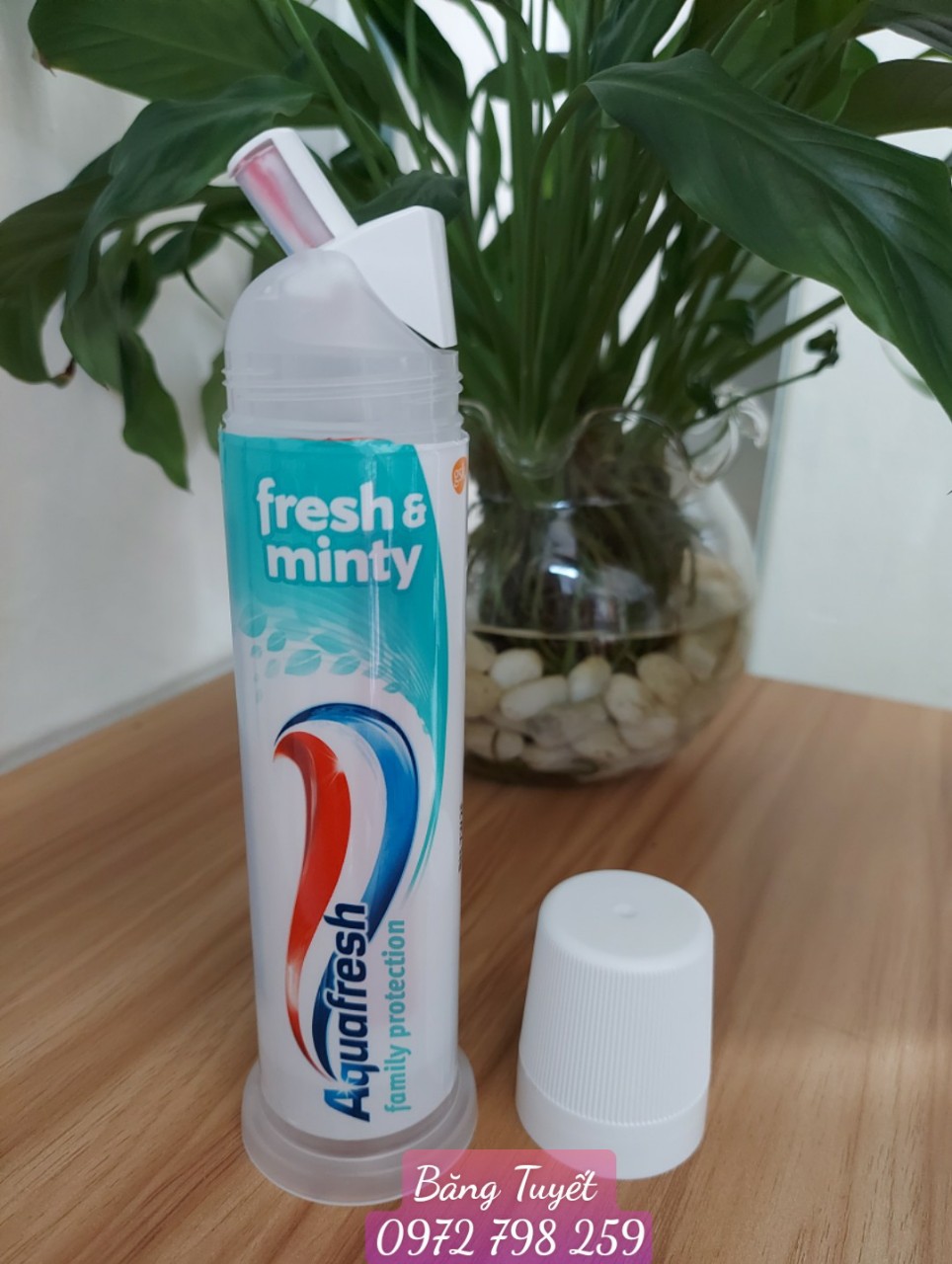 Kem Đánh Răng Aquafresh 3In1 Fresh &amp; Minty 100ml Chuẩn Mỹ