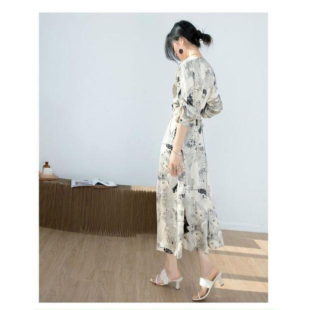 ĐẦM XÒE HỌA TIẾT CÔ GÁI CAO CẤP