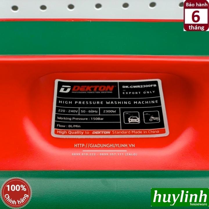 Máy xịt rửa xe cao áp Dekton CWR2300FB - 2300W - Có thùng đựng - Hàng chính hãng - Motor cảm ứng từ lõi đồng 100%