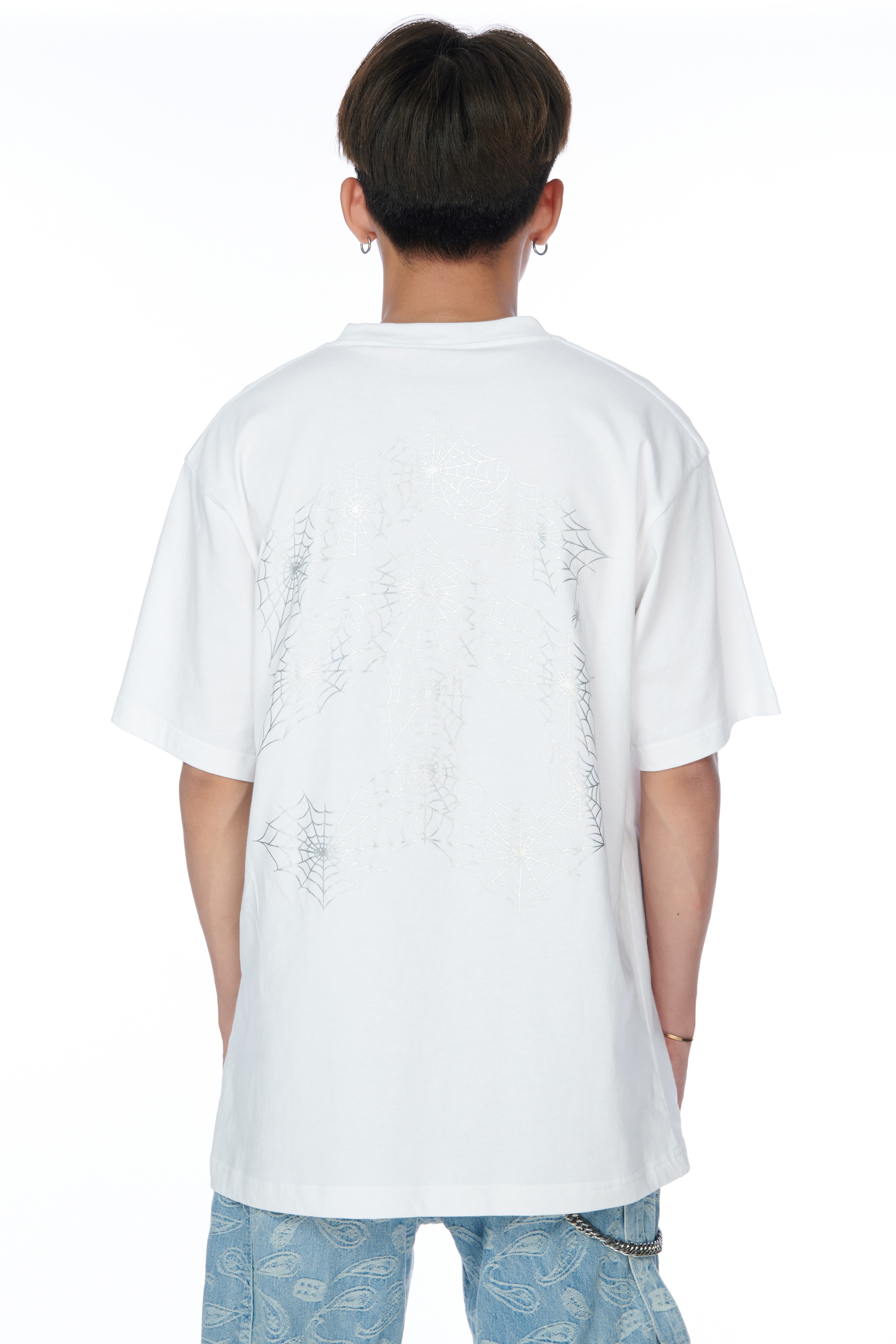 5THEWAY /spider web/ NEW TEE in WHITE aka Áo Thun Trắng