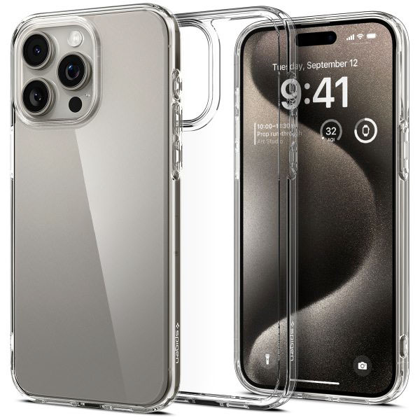 Ốp Lưng Spigen Ultra Hybrid Crystal Dành Cho iPhone 15 Pro/ 15 Pro Max Mỏng Nhẹ Nhưng An Toàn Cho Điện Thoại Hàng Chính Hãng