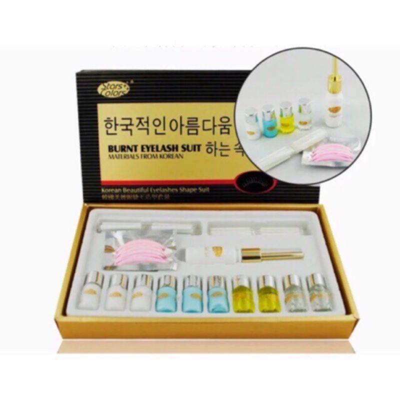 Combo  thuốc uốn mi + trục 3d+ trục 6d+ dán mi dưới