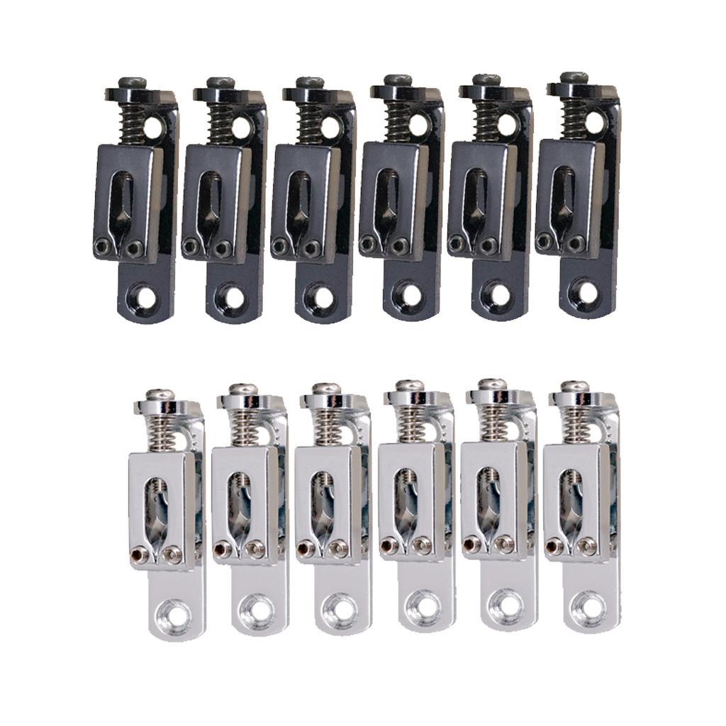 Metal  Guitar Bridge Saddles with Wrench Screws for Electric Guitar