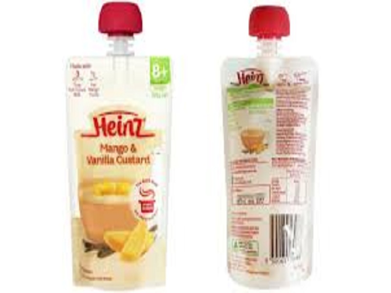 Váng sữa Heinz Mango Vanilla Custard cho bé từ 8 tháng-Túi 120g