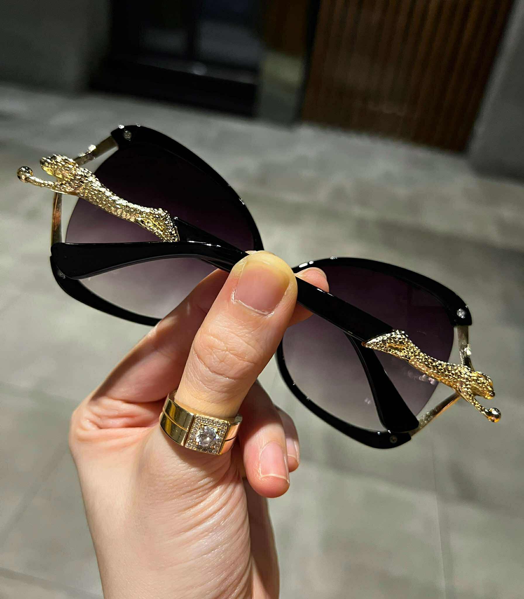 Kính mát thời trang cao cấp Mắt đen chông nắng cho nữ