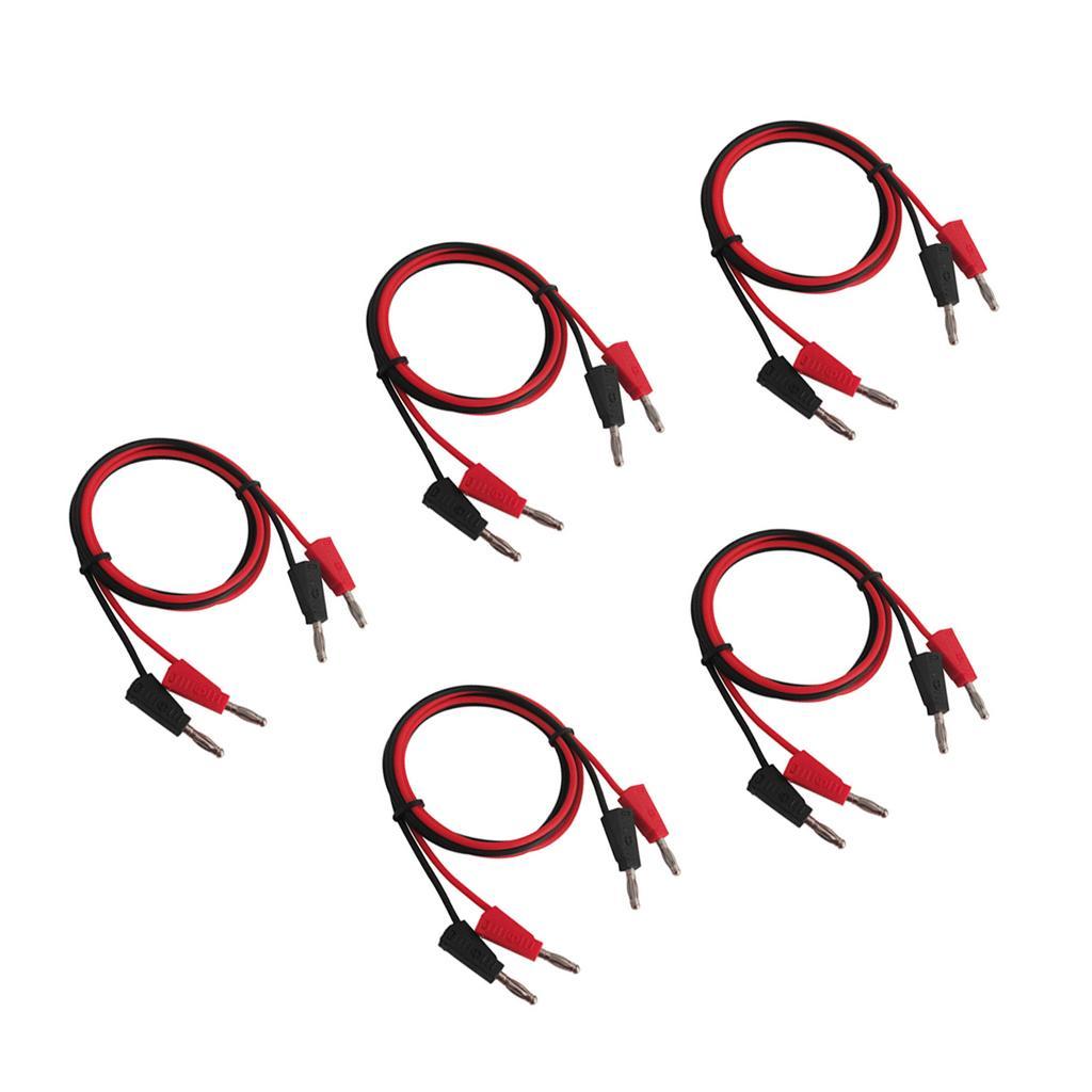 10Pcs Test Lead Banana Plug Male Stackable to Banana Plug