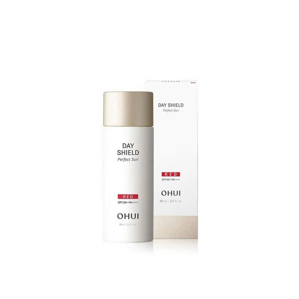 Kem Chống Nắng Ohui Cho Da Dầu Mụn Day Shield Perfect Sun Red SPF50+/PA++++ Upsize 80ml