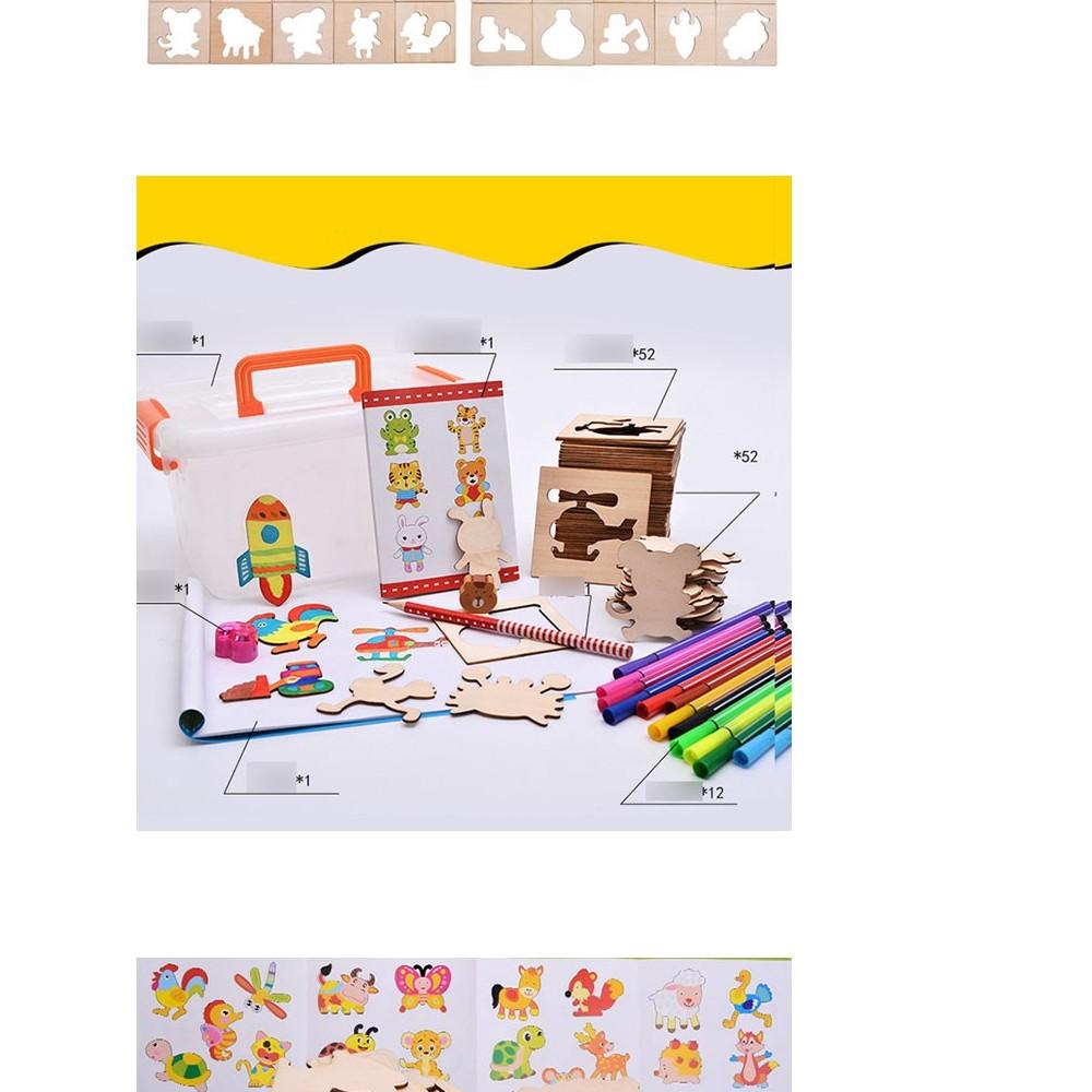 Khuôn vẽ bằng gỗ cho bé