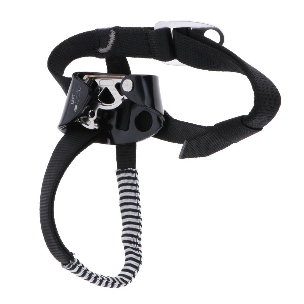 Outdoor Foot Ascender Riser Rock Climbing Mountaineeriing Gear Left Black