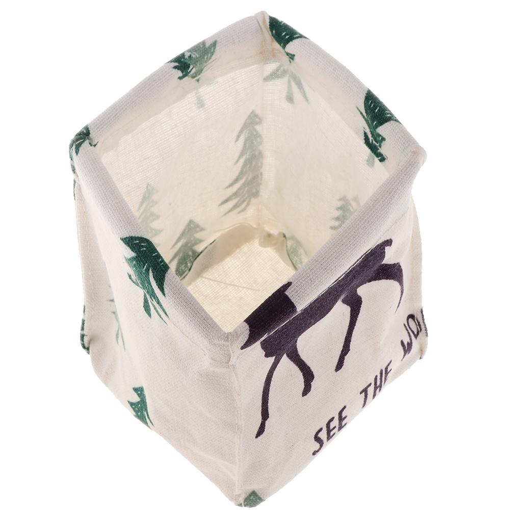 Foldable Desktop Organizer Cabinet Toys Snacks Storage Container Basket