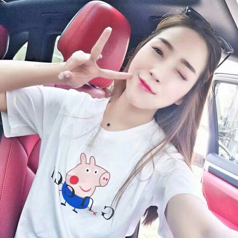 Áo thun NỮ in hình chú heo con siêu dễ thương phong cách Hàn Quốc