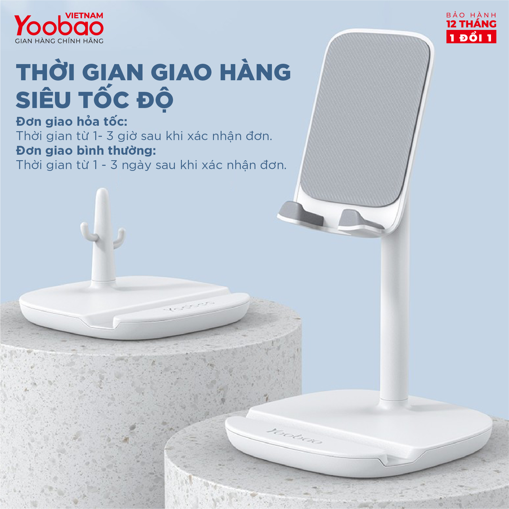 Giá đỡ điện thoại để bàn YOOBAO B1 - Màn hình 4-11 inch Khung gấp gọn - Hàng chính hãng