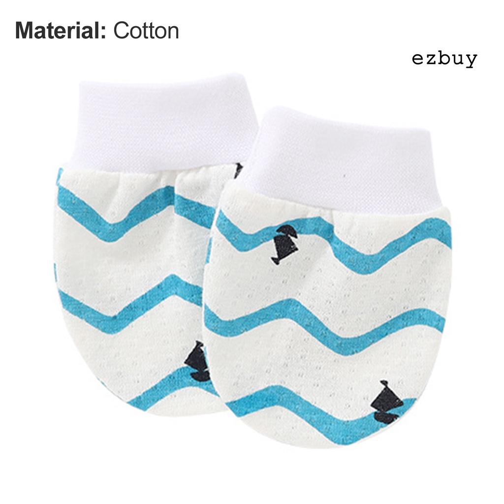 Vớ cotton bảo vệ tay chống trầy xước cho bé sơ sinh