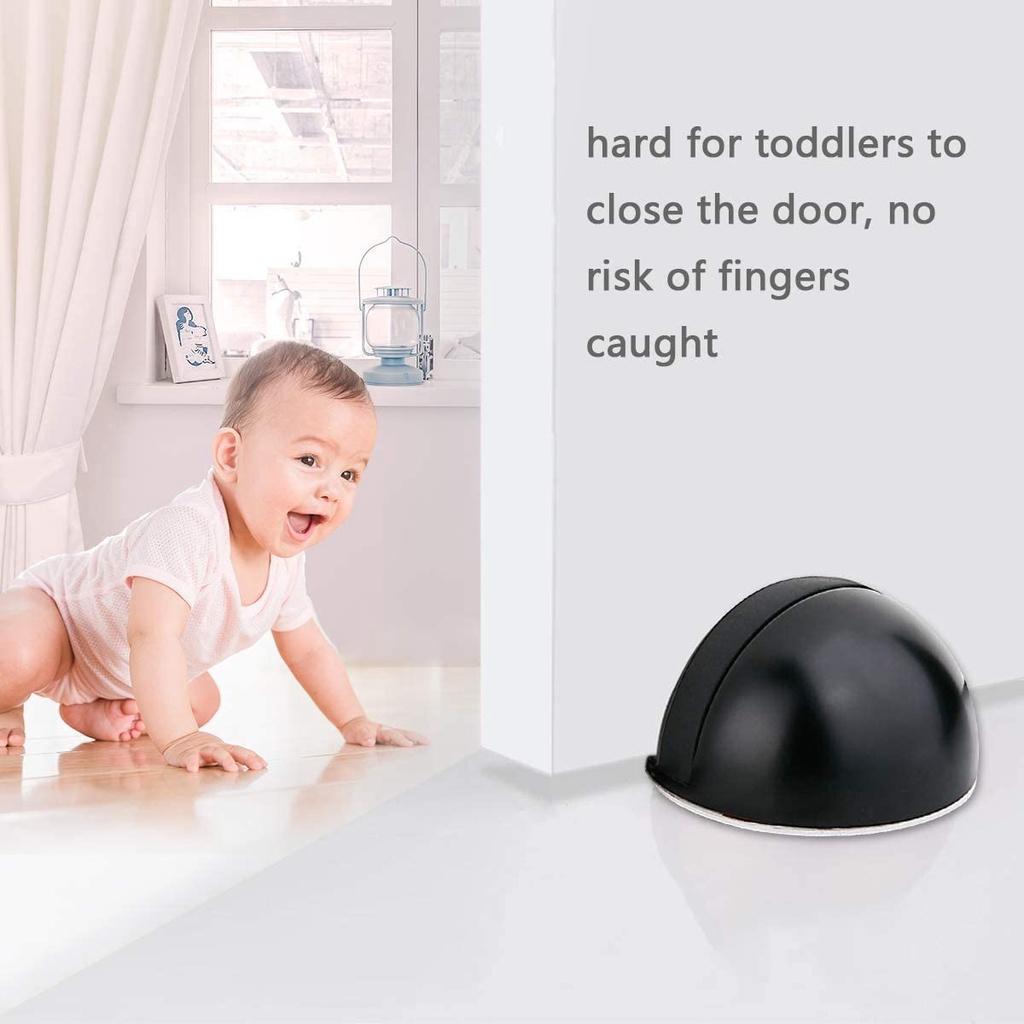 Chặn Cửa Gắn Sàn, Chặn Cửa Bán Nguyệt Nhiều Màu, Chặn Cửa Chống Va Đập, An Toàn, Siêu Bền.