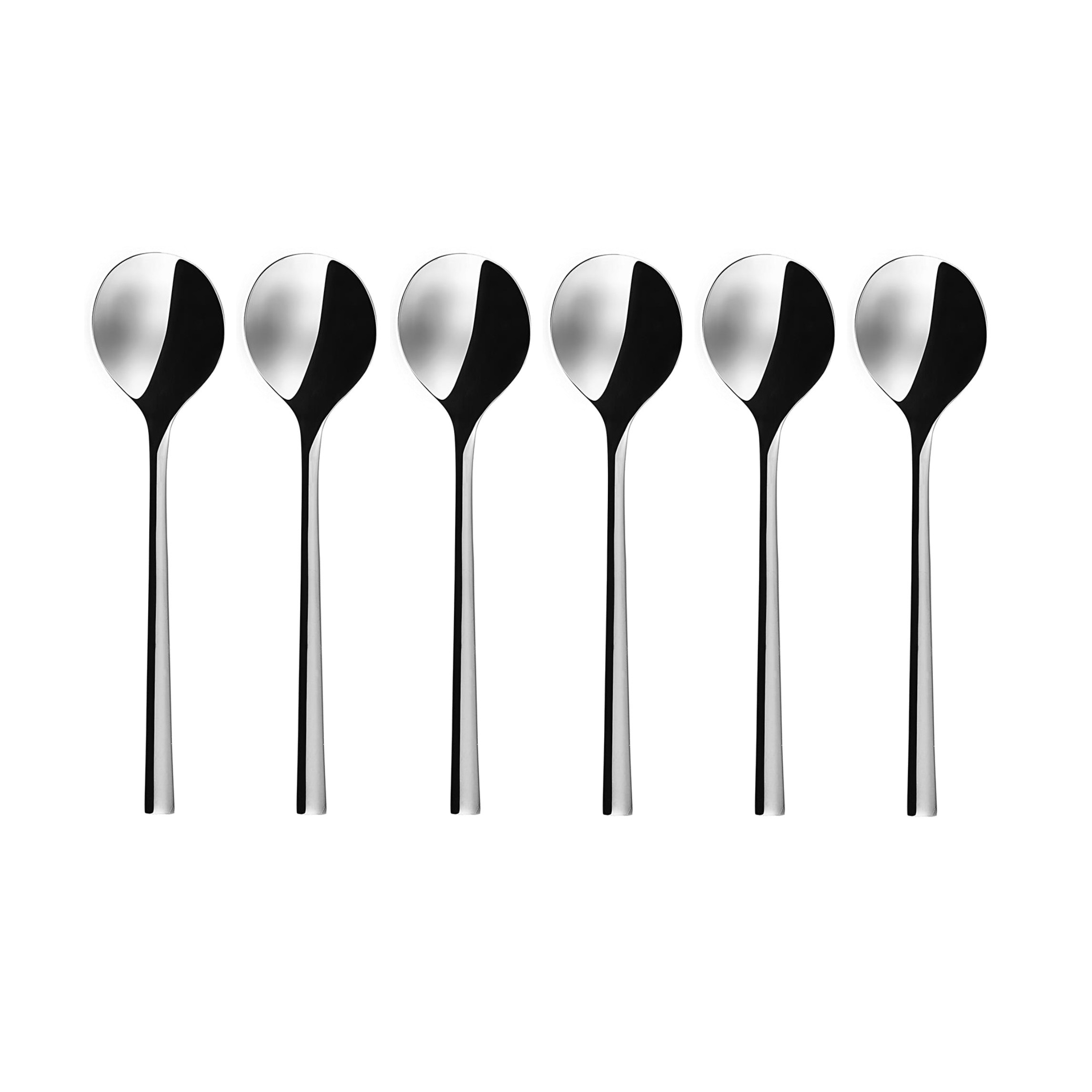 Bộ 6c Muỗng ăn súp Inox 304 (Set of 6pcs Soup spoon SS18/10) 107023