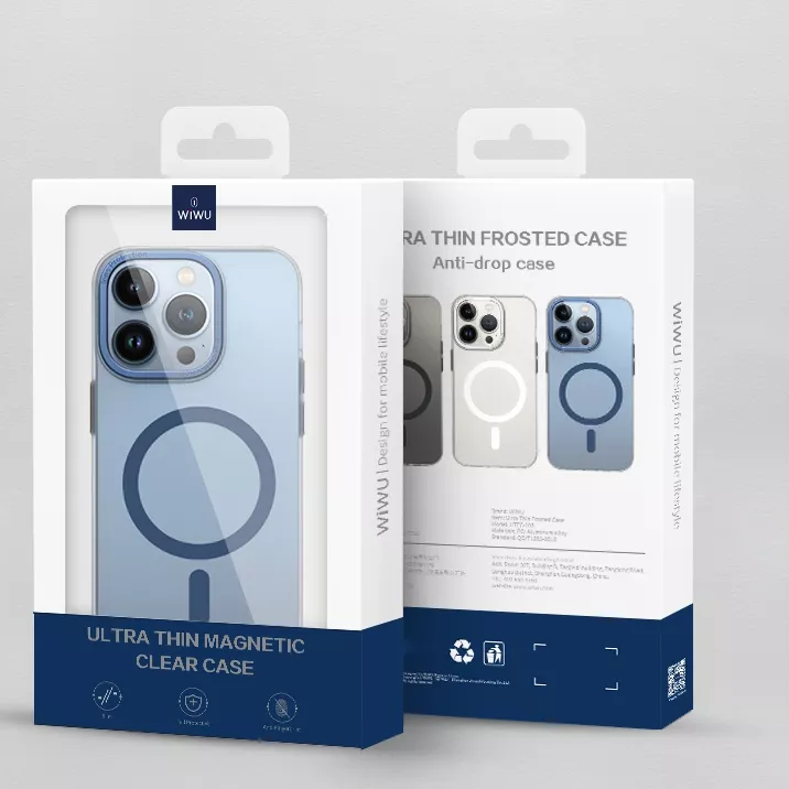 Ốp lưng chống sốc cho iPhone 14 Plus hỗ trợ sạc Maqsafe hiệu WIWU PC Ultra-thin Frosted Magnetic Case - hàng nhập khẩu