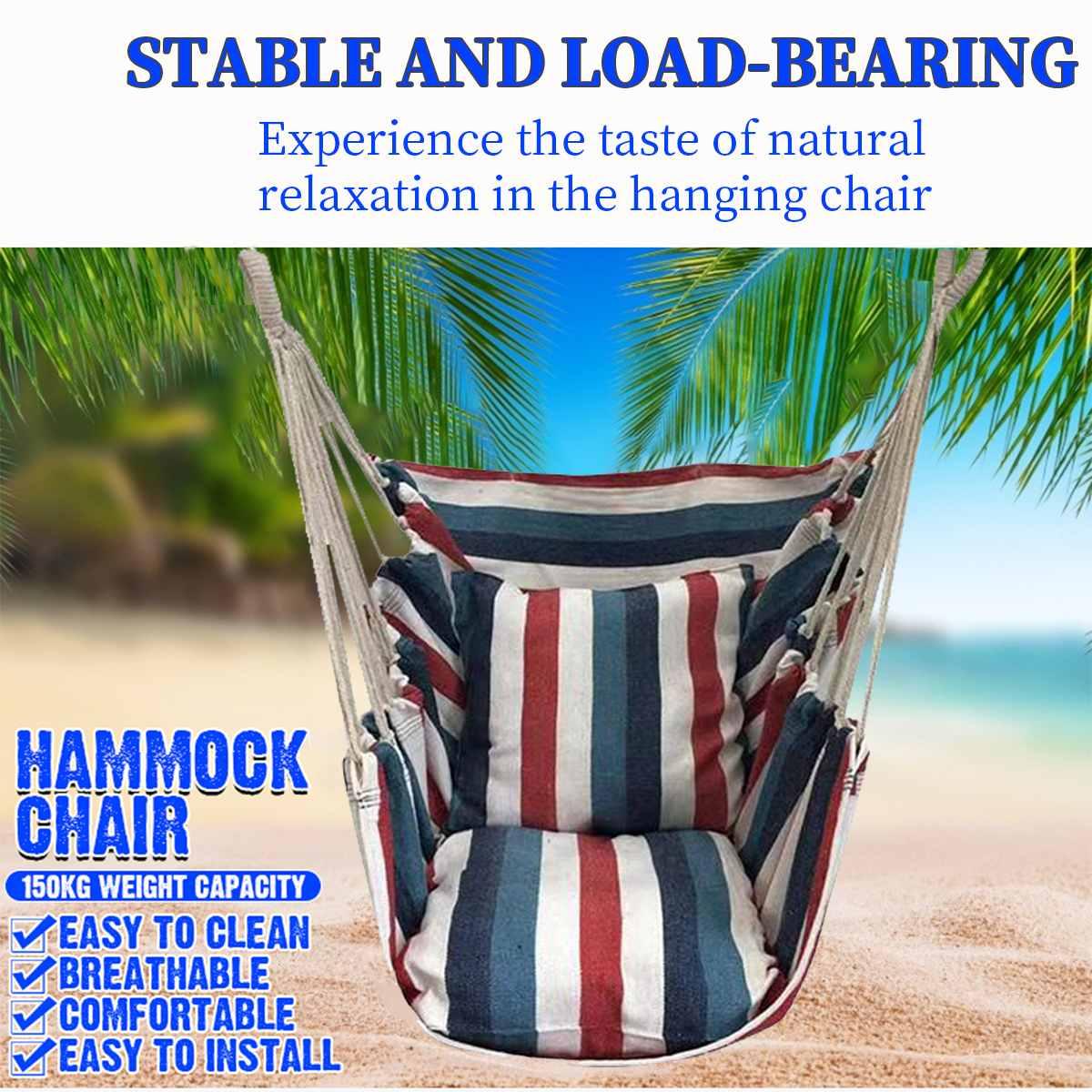 Phòng Ngủ Treo Võng Ghế Người Lớn Trẻ Em Trong Nhà Dày Ngoài Trời Ghế Xoay Ghế Du Lịch Cắm Trại Võng Xoay Và 2 Gối
