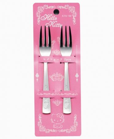 Set 2 dĩa inox hình Hello Kitty nội địa Nhật Bản