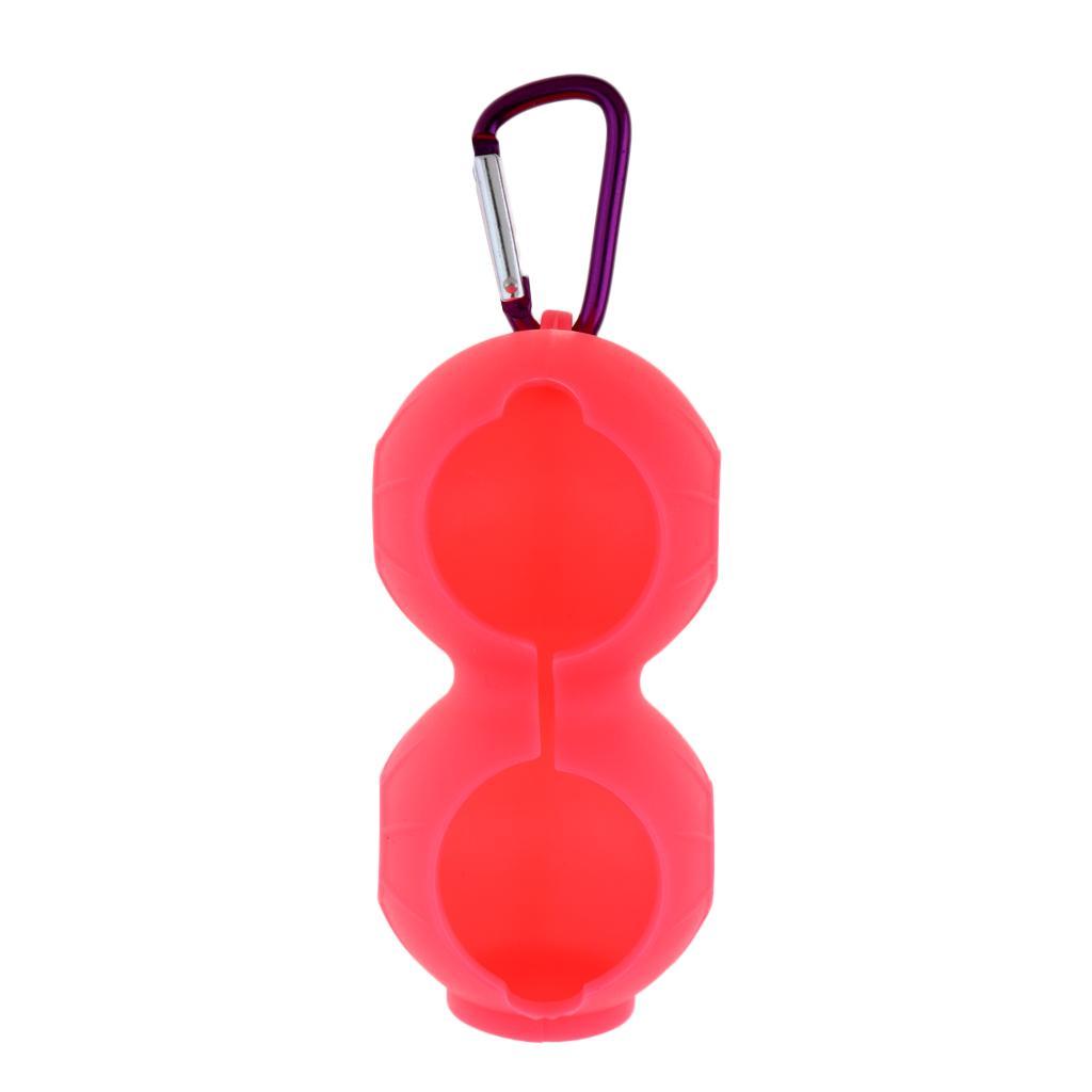 2x Portable Lightweight Compact Durable Golf Ball Holder Bag Lightweight Golf Ball Storage with