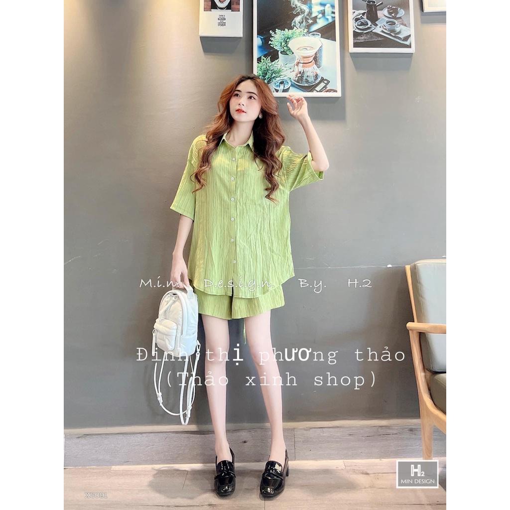 SET ÁO SƠ MI KÈM SHORT